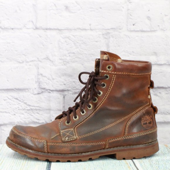 Timberland Other - Timberland Earthkeepers Brown Leather Lace Up Waterproof Hiking Boots Size 9